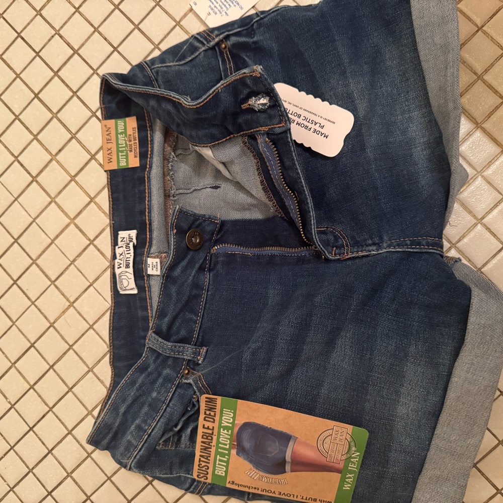 Dark Blue Denim Shorts